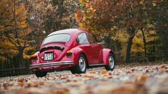 Wallpaper Volkswagen Red Rear Full HD