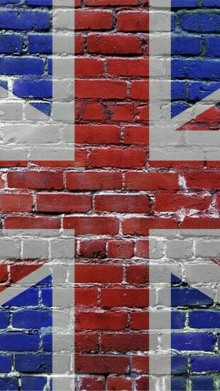 Wallpaper United Kingdom Uk Bricks Flag iPhone 5s