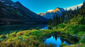 Lake Mountain Scenery Wallpaper