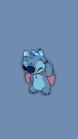 Stitch Blue Background