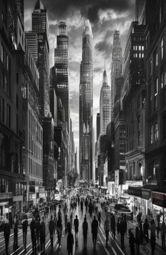 Black And White City Wallpaper