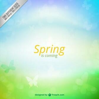Spring Is Coming Background Vector