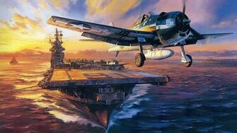 Aircraft Wallpaper Painting Art HD Desktop
