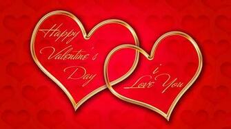 I Love You Couple Heart On Red Wallpaper HD Rocks