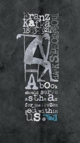 Franz Kafka Typography iPhone Wallpaper Jpg Pixels