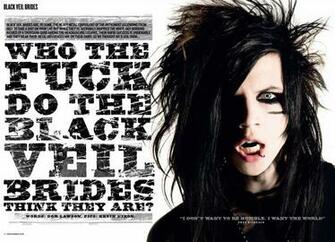 Black Veil Brides Heavy Metal Glam Metalcore Poster Sadic Wallpaper