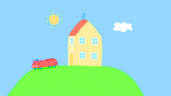 Peppa Pig House Wallpaper