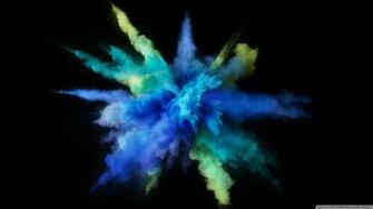 Cyan Color Burst WqHD