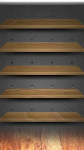 iPhone Wallpaper Shelves