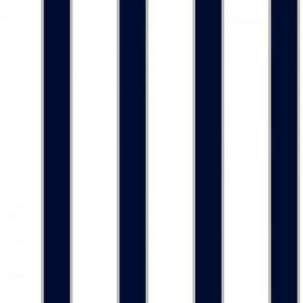 Navy Blue Dark Gray On White Inch Awning Stripe Wallpaper