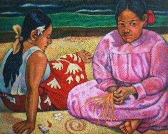 Gauguin S Femmes De Tahiti By Crosshatchism