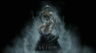 Wallpaper Skyrim Girl Armor Sword Desktop Games