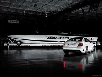 Mercedes Black Series Marauder Cigarette Boat Exotic Car Photo