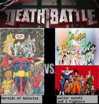 Heralds Of Galactus Vs Sailor Senshi And Z Fighter By Newsuperdannyzx