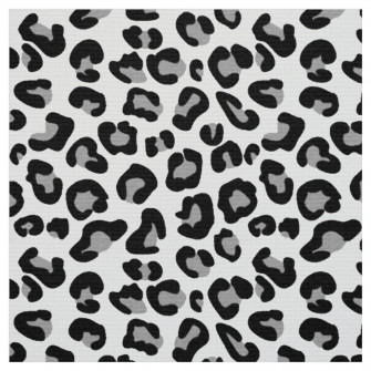 Leopard Print In Black And White With Gray Wallpaper