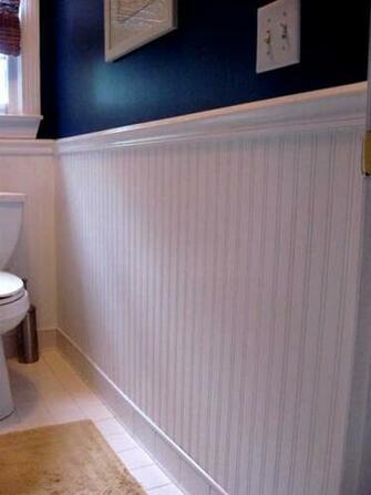Beadboard Wallpaper In Masterbath Southern Hospitality