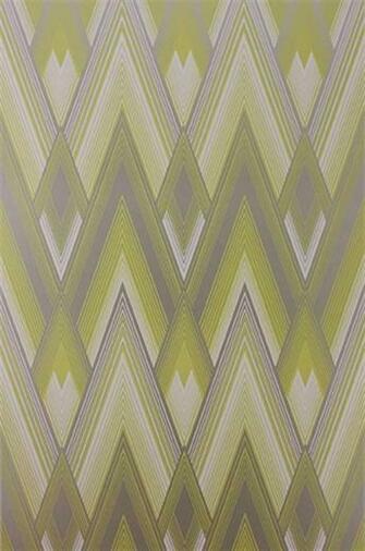 Astoria Wallpaper In Silver And Yellow From The Fantasque