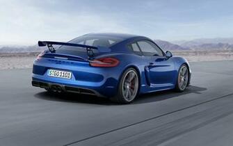 Porsche Cayman Gt4 Blue Wallpaper