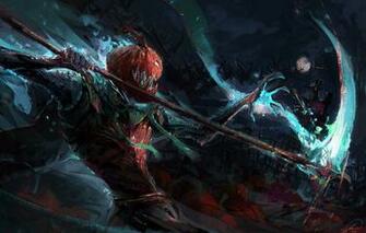 Wallpaper Night Monster Mouth Halloween The Battle Full