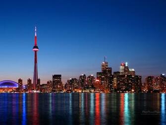 Toronto Night Skyline Wallpaper
