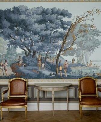 Classical Mural Interior Design Scenic Wallpaper Les Sauvages De La