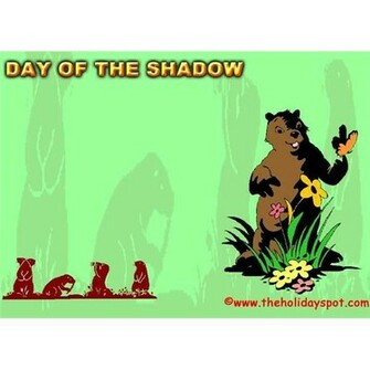 Groundhog Day Background Seeing Shadow