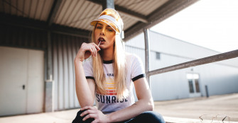 Blonde Woman Model Wallpaper