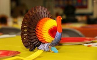 Thanksgiving Paper Turkey Wallpaper Holiday