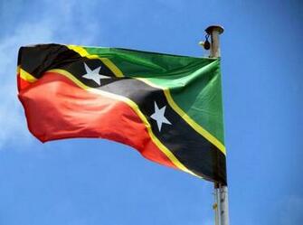 Graafix Spot Flag Of Saint Kitts And Nevis