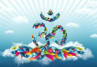 Hindu God Om HD Wallpaper Only