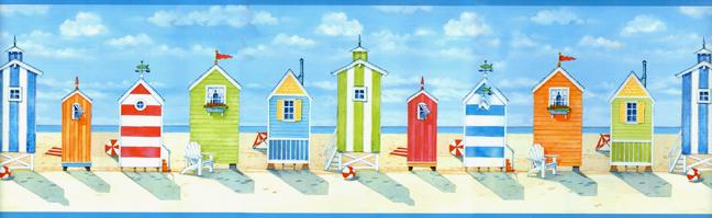 Brighton Beach Wallpaper Border