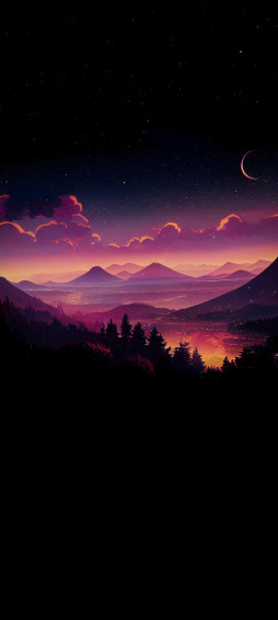 Mountains Digital Art HD Mobile Walls