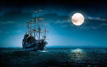 Abstract Night Moon HD Wallpaper For