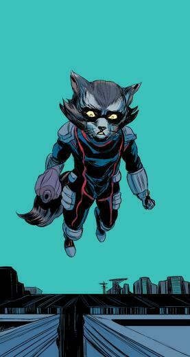 The Galaxy iPhone Wallpaper Rocket Raccoon Laser Time