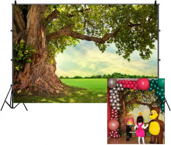 Amazon Csfoto Huge Tree Backdrop Rural Scenery Field