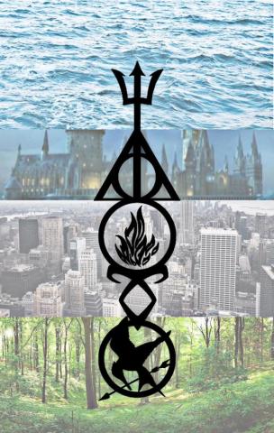 Percy Jackson Harry Potter Divergent Hunger Games Wallpaper