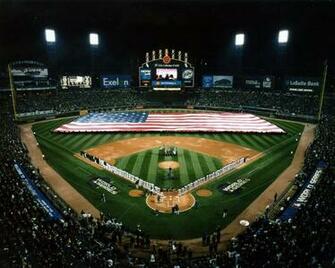 Chicago White Sox Wallpaper Us Cellular With Usa Flag