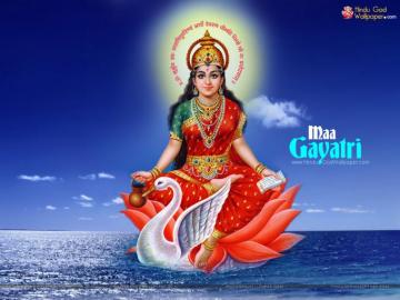 Gayatri Mata HD Wallpaper