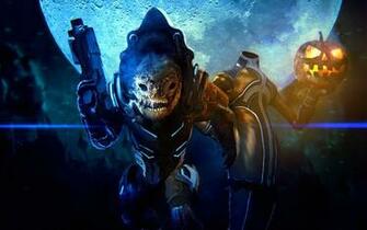 Mass Effect Halloween Pumpkin Sci Fi Dark Weapons Weapon Monster