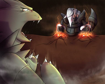 Aggron Vs Tyranitar By Deanouv2