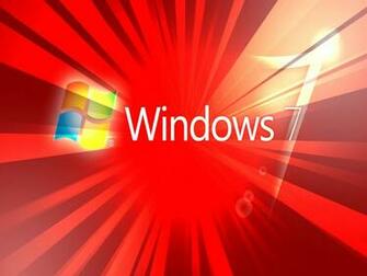 3d Wallpaper Windows Red Background HD