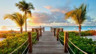 Huntington Caribbean Beach HD Wallpaper