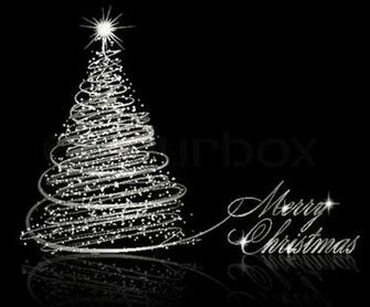 Silver Christmas Tree Wallpaper