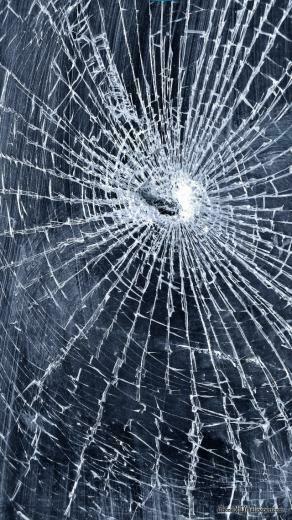 iPhone Cracked Screen Wallpaper HD