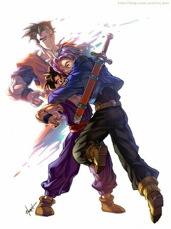 Future Trunks And Gohan By Goddessmechanic2