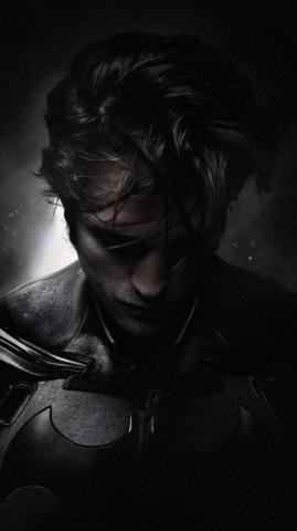 Black Robert Pattinson Batman Wallpaper Sun