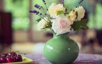 Vase HD Wallpaper Roses In The