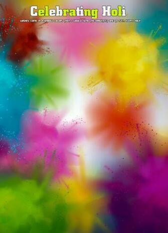 Happy Holi Background For Photo Editing HD Image