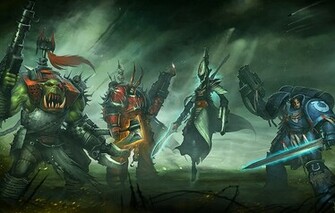 Eldar Orc Warhammer 40k Long War Wallpaper