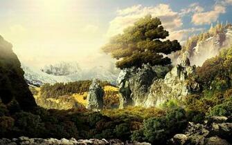 Stone Castles In The Jungle Wallpaper